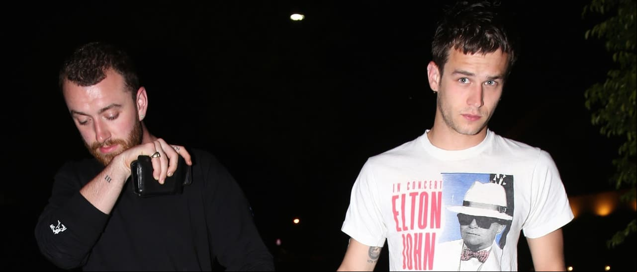 Sam Smith y su novio Brandon Flynn fueron captados por los paparazzi (FOTO: The Grosby Group)