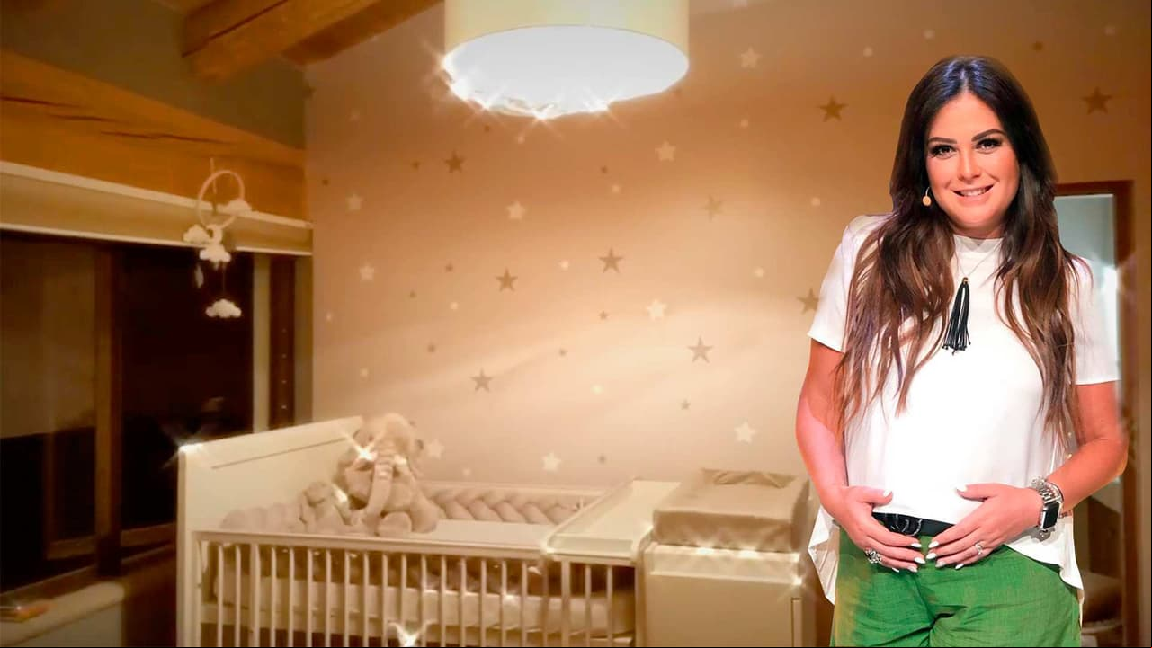 Mariana Echeverría muestra el último detalle que le hacia falta para dejar listo el cuarto de su bebé Lucca