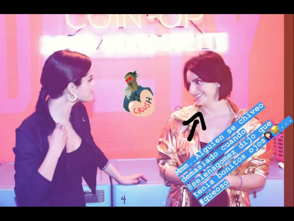 La actriz mostró su encuentro con Selena Gomez en Instagram Stories