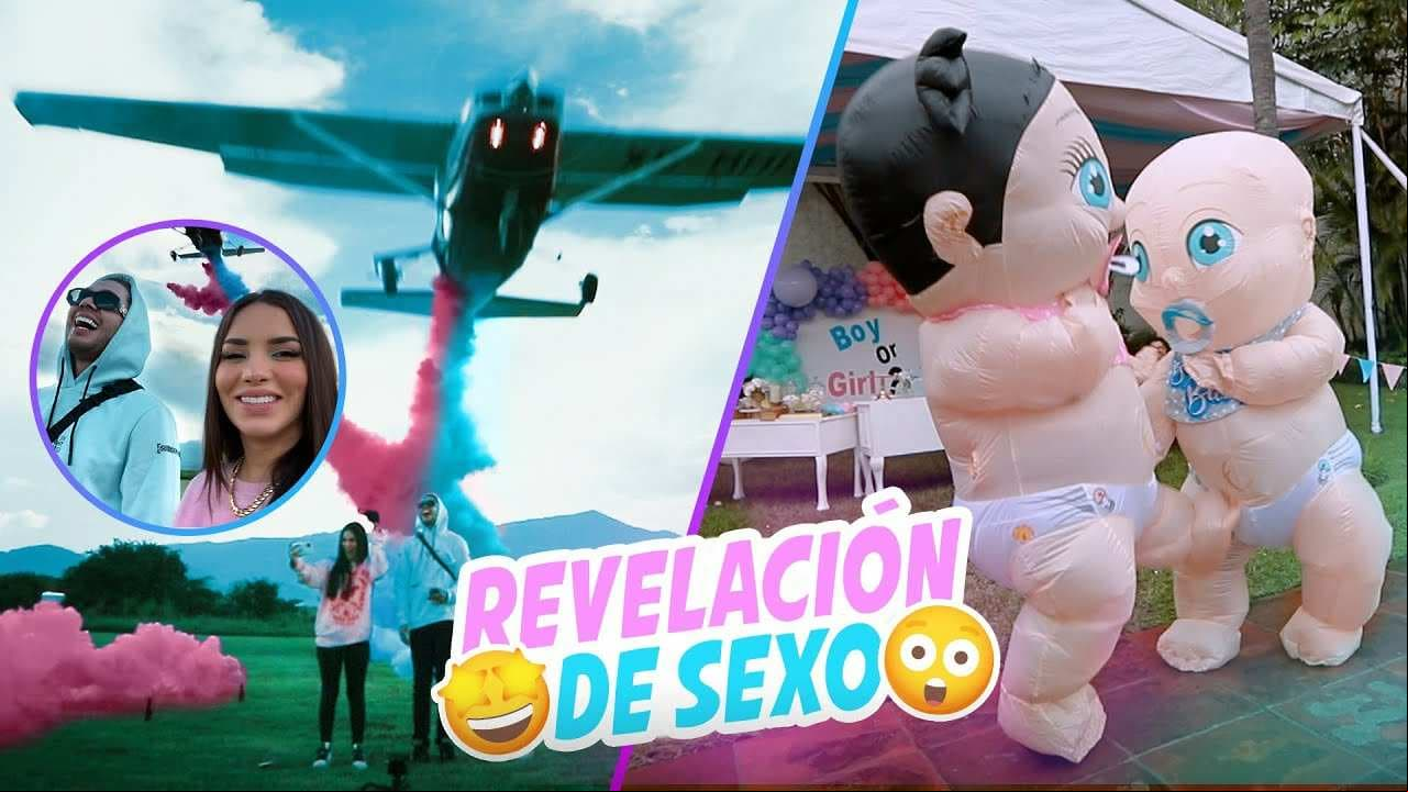 Kimberly Loaiza y JD Pantoja pintan el cielo de colores para revelar el sexo de su bebé