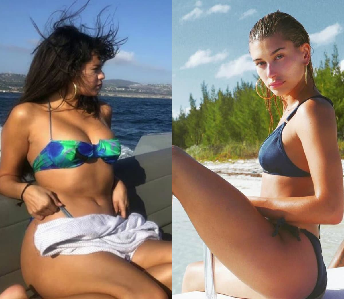 Aunque es más recatada, Selena también deja al descubierto sus encantos