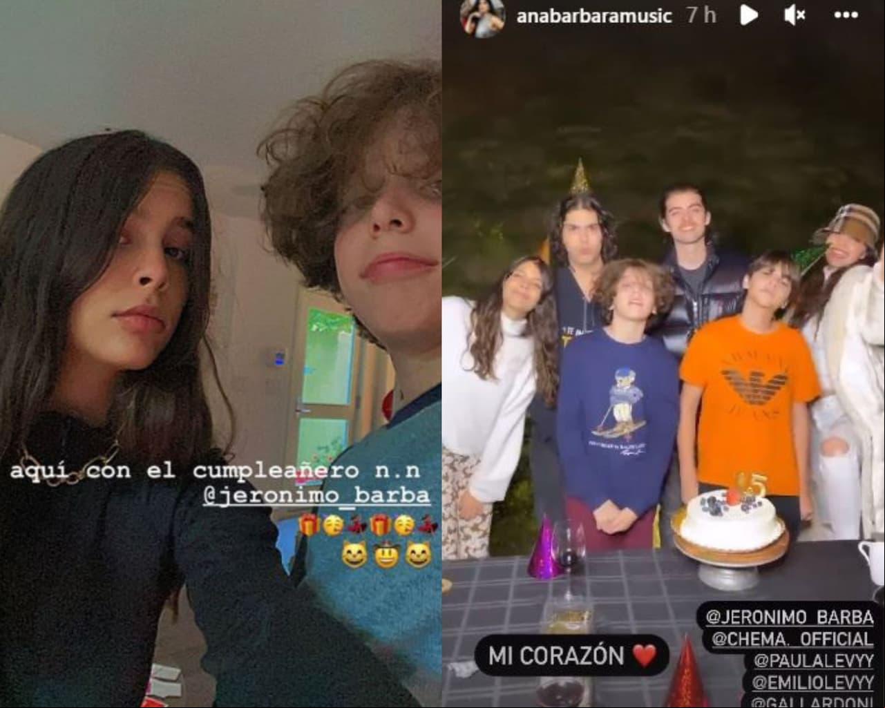 Ana Bárbara presumió orgullosa la reunió de casi todos sus hijos.
