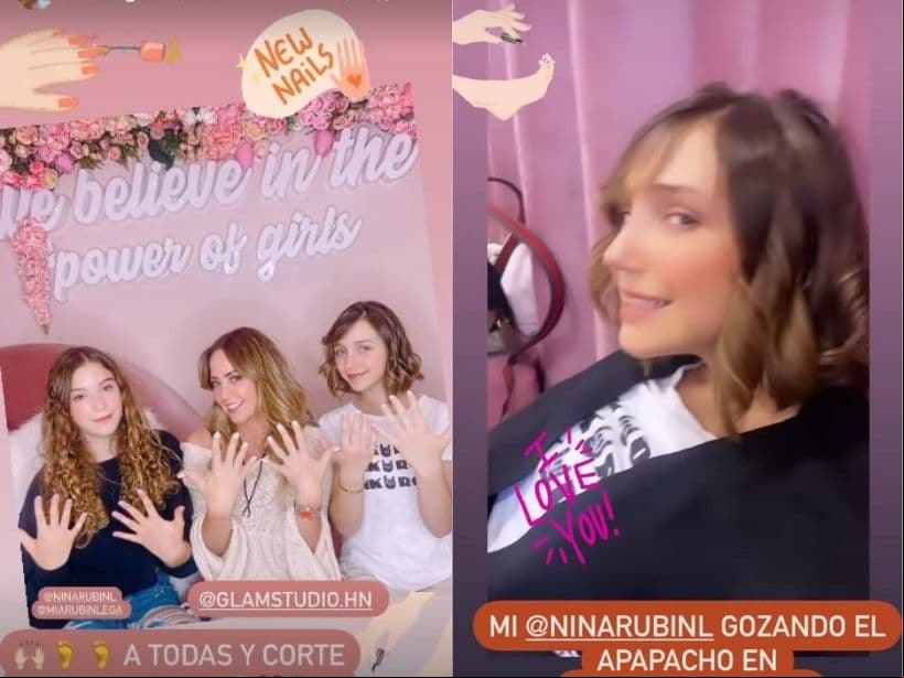 Nina sorprendió con radical cambio de look.