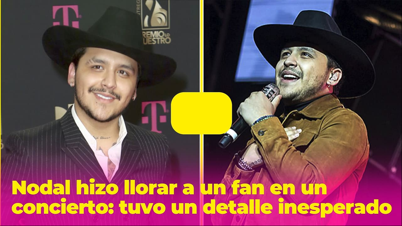 Nodal hace llorar a un fan en pleno concierto con un detalle inesperado