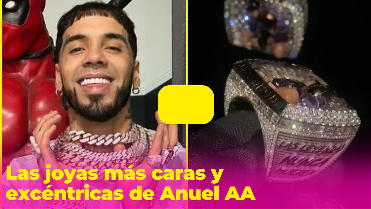 Las joyas más caras y excéntricas de Anuel AA, algunas fueron para su novia