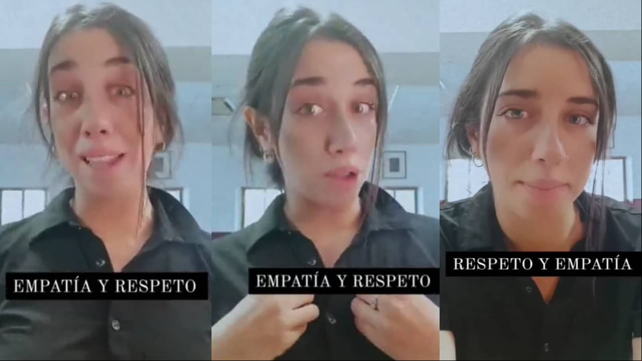 La mesera compartió en el clip viral que no se le pagan horas extra.