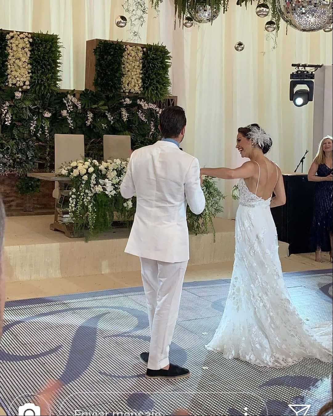 En una íntima ceremonia, la pareja se juró amor eterno.