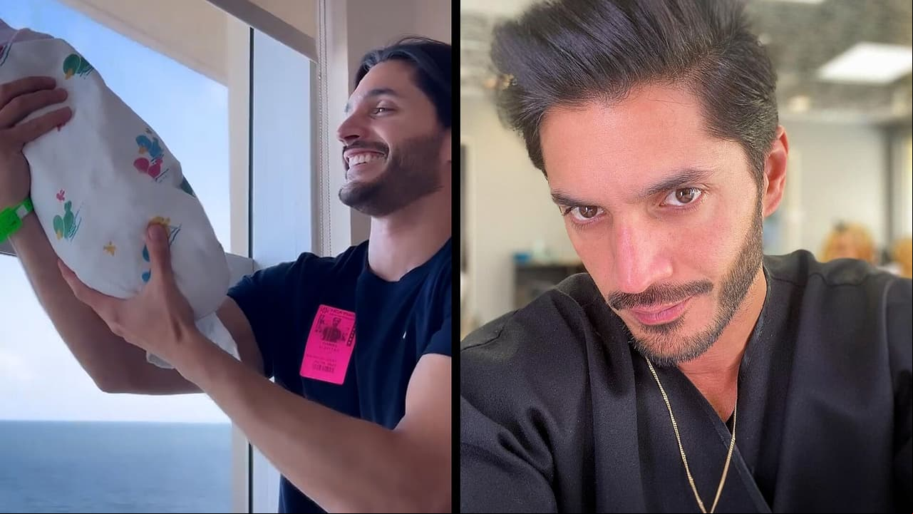Daniel Elbittar da una divertida bienvenida a su segundo hijo
