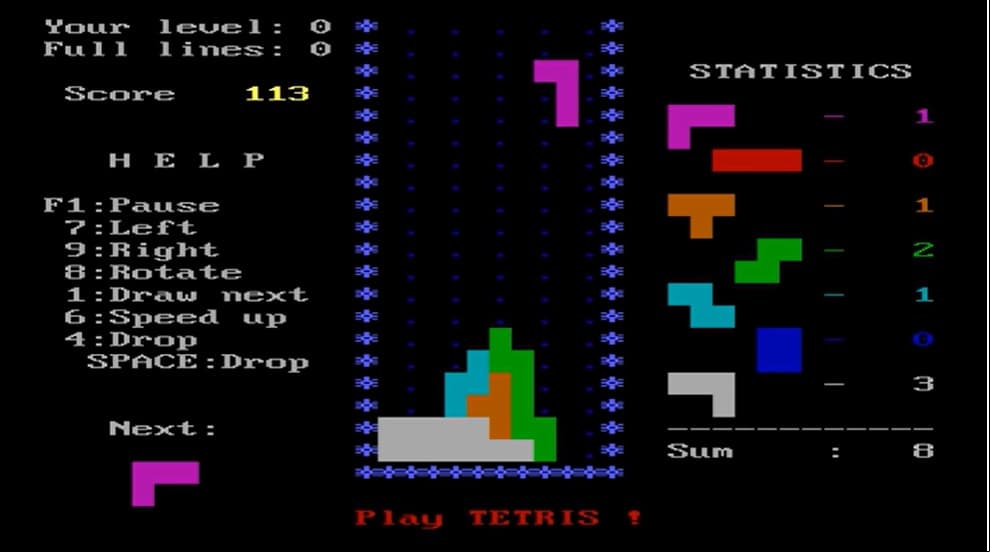 Tetris.