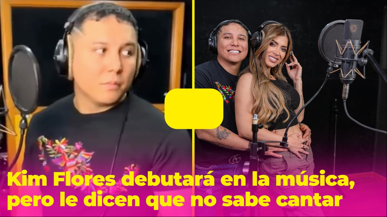 Kim Flores se lanza como cantante y el video de sus ensayos con Edwin Luna se llena de burlas