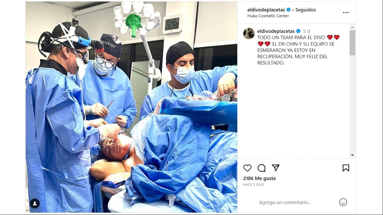 Eduardo Antonio se dejó ver en la sala de operaciones.