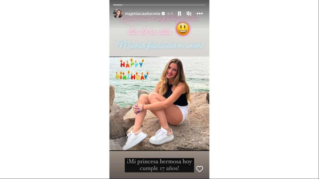 Eugenia Cauduro felicitó a su hija Luciana en su cumpleaños.