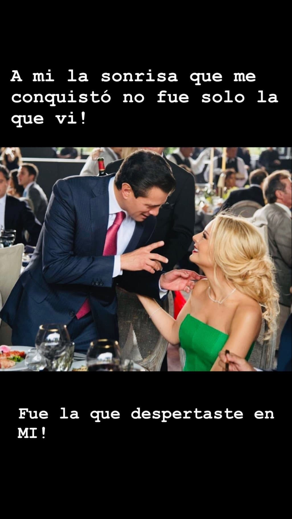 Tania Ruiz dedicó en redes sociales el primer mensaje romántico a Enrique Peña Nieto