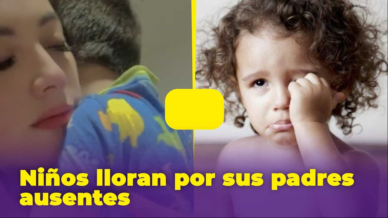 Niños extrañan a los padres que los abandonaron: lloran por ellos y sus videos te romperán el corazón