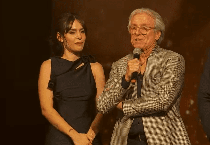 Camila Valero y Patricio Wills en la presentación de la telenovela 'La historia de Juana'