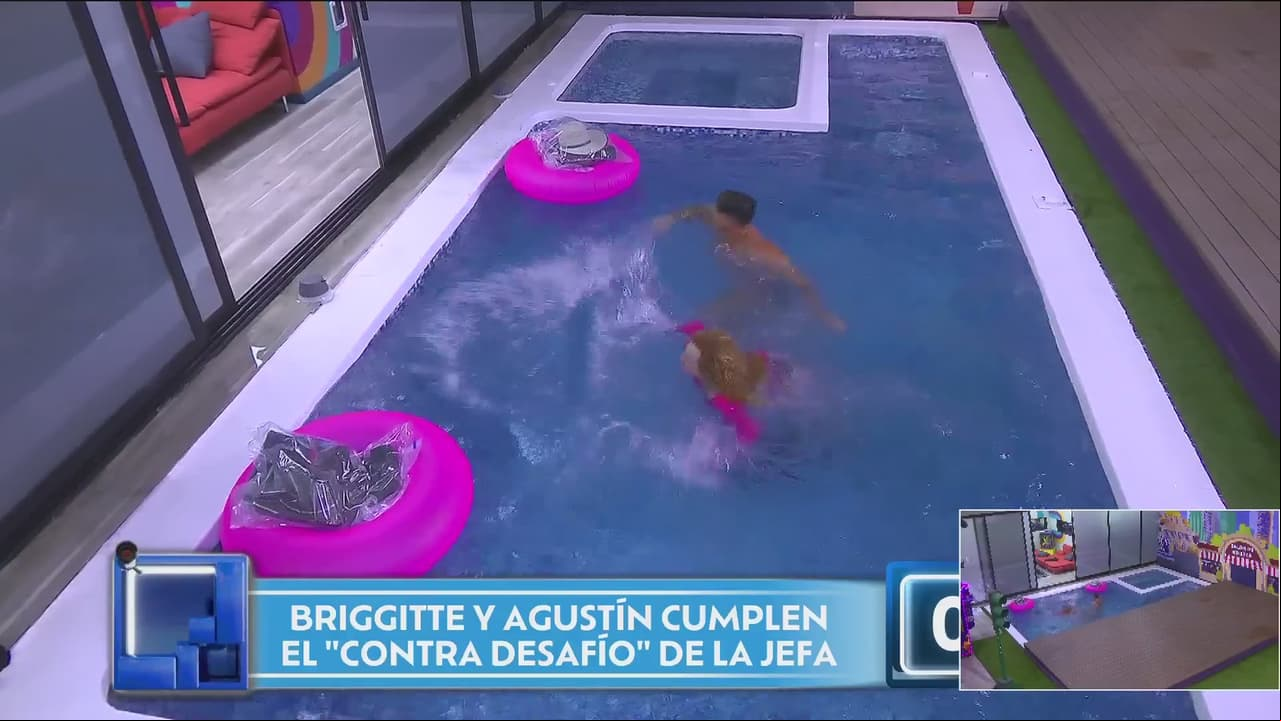 Briggitte Bozzo y Agustín Fernández lograron cumplir el contra desafío