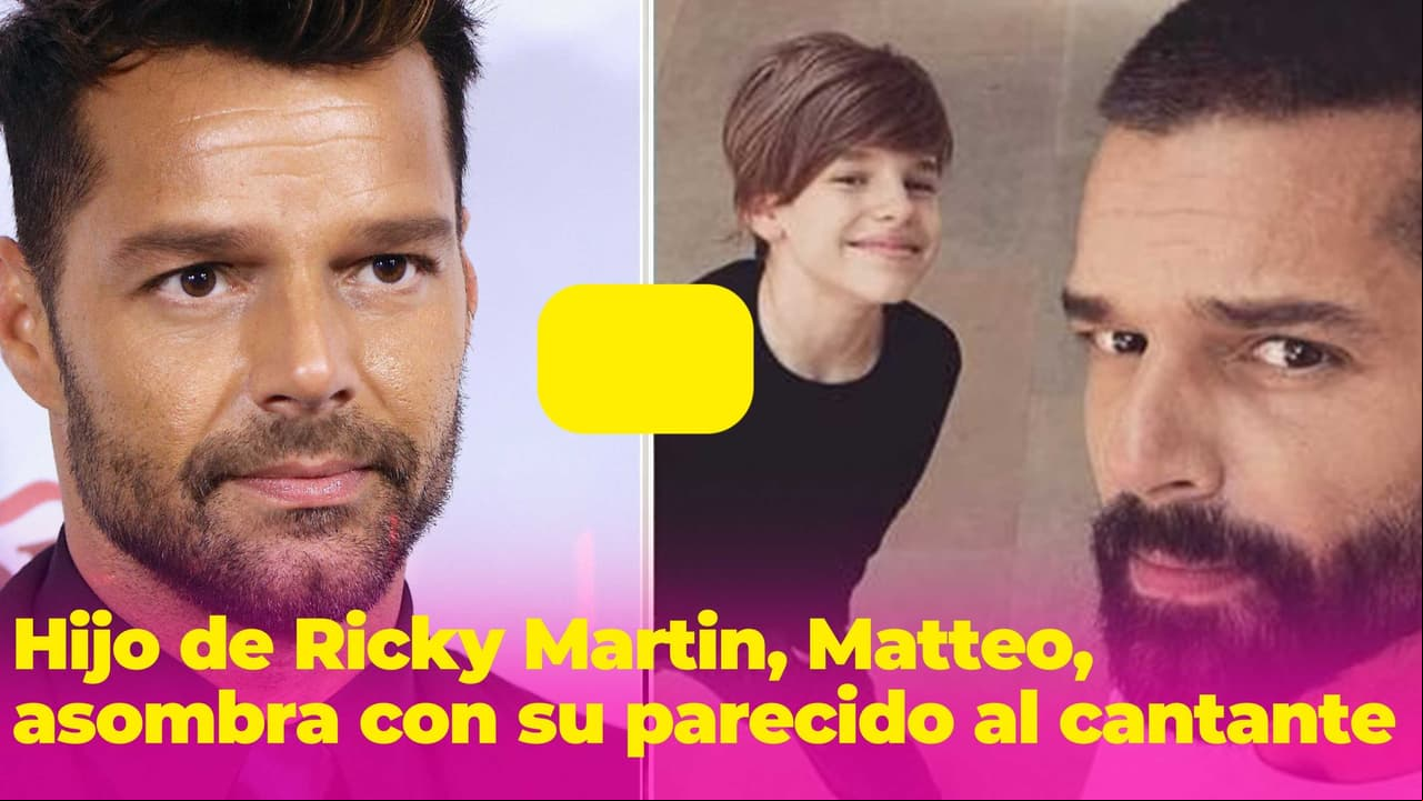 Matteo, uno de los mellizos de Ricky Martin, ya es todo un galán: así lo mostró el cantante