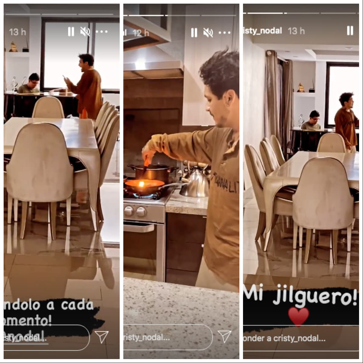 Mamá de Christian Nodal presume lo emocionada que está por tenerlo en casa