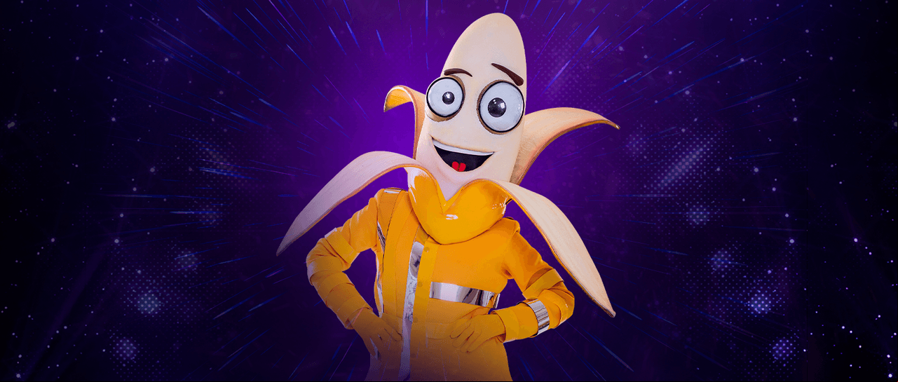 Banana es inocente, divertida y con gran capacidad de asombro. Vive en un universo infantil, alegre, de fiesta y armonía.
