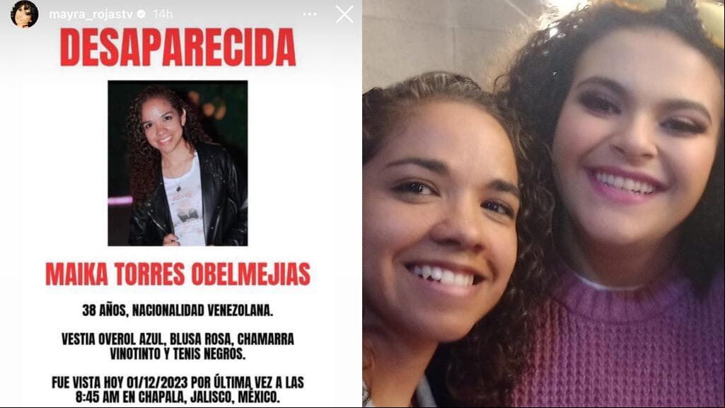 Mayra Rojas fue una de las celebridades que difundió la alerta de desaparición de Maika Torres el pasado fin de semana.