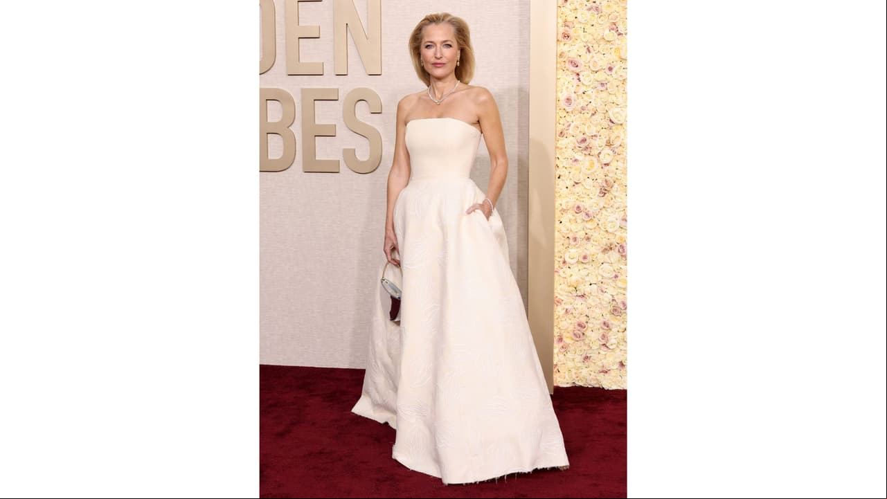 Gillian Anderson en la 'red carpet'.