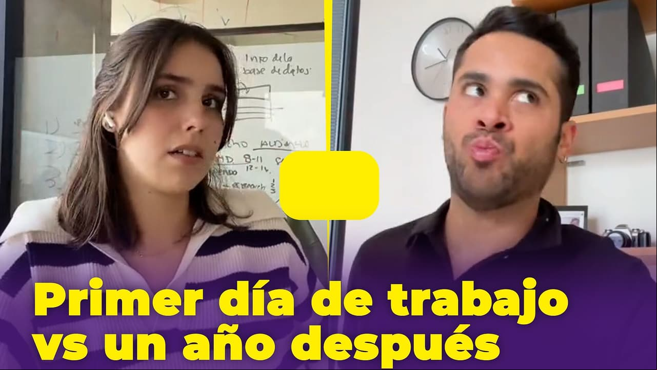 Primer día de trabajo vs un año después: ya llegas tarde, echas el chisme con los compañeros y más