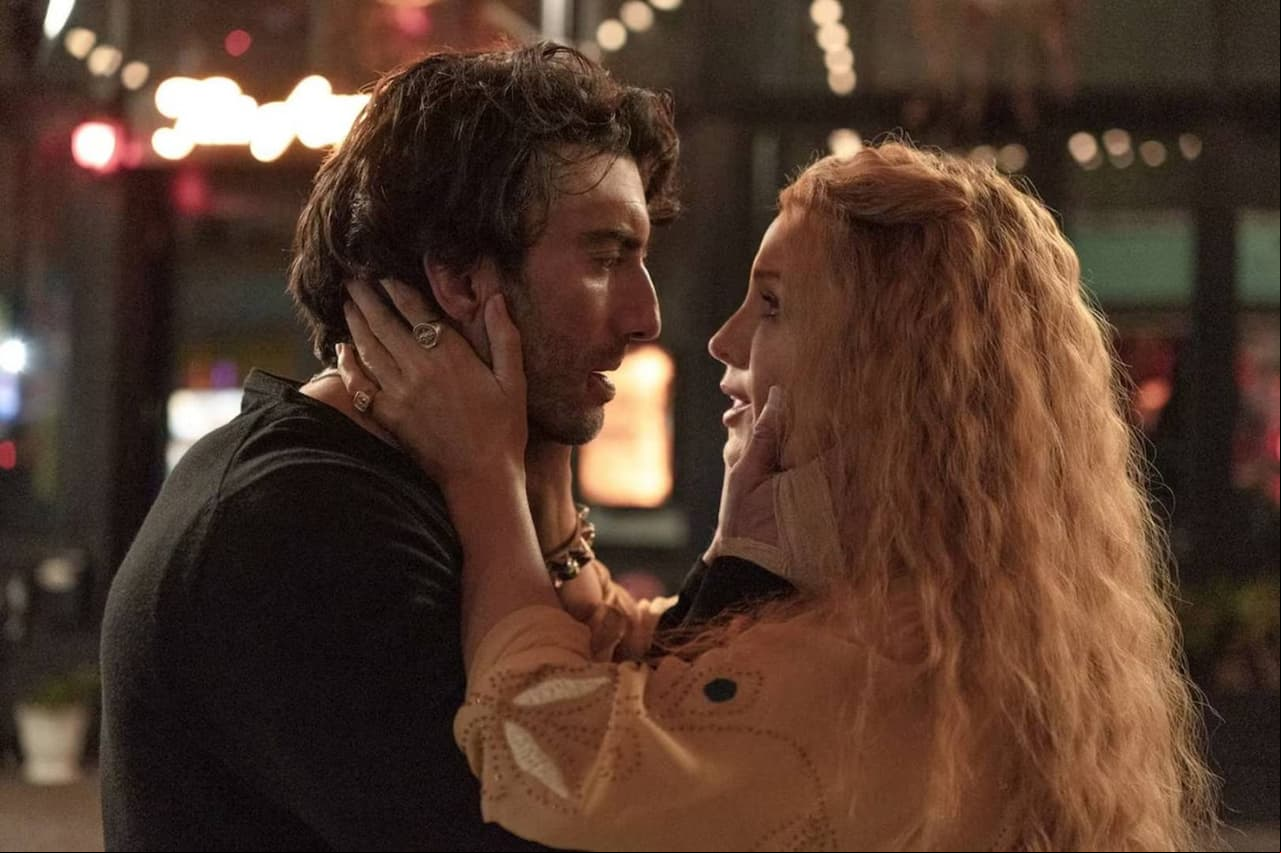 Justin Baldoni y Blake Lively en "Romper el Círculo".