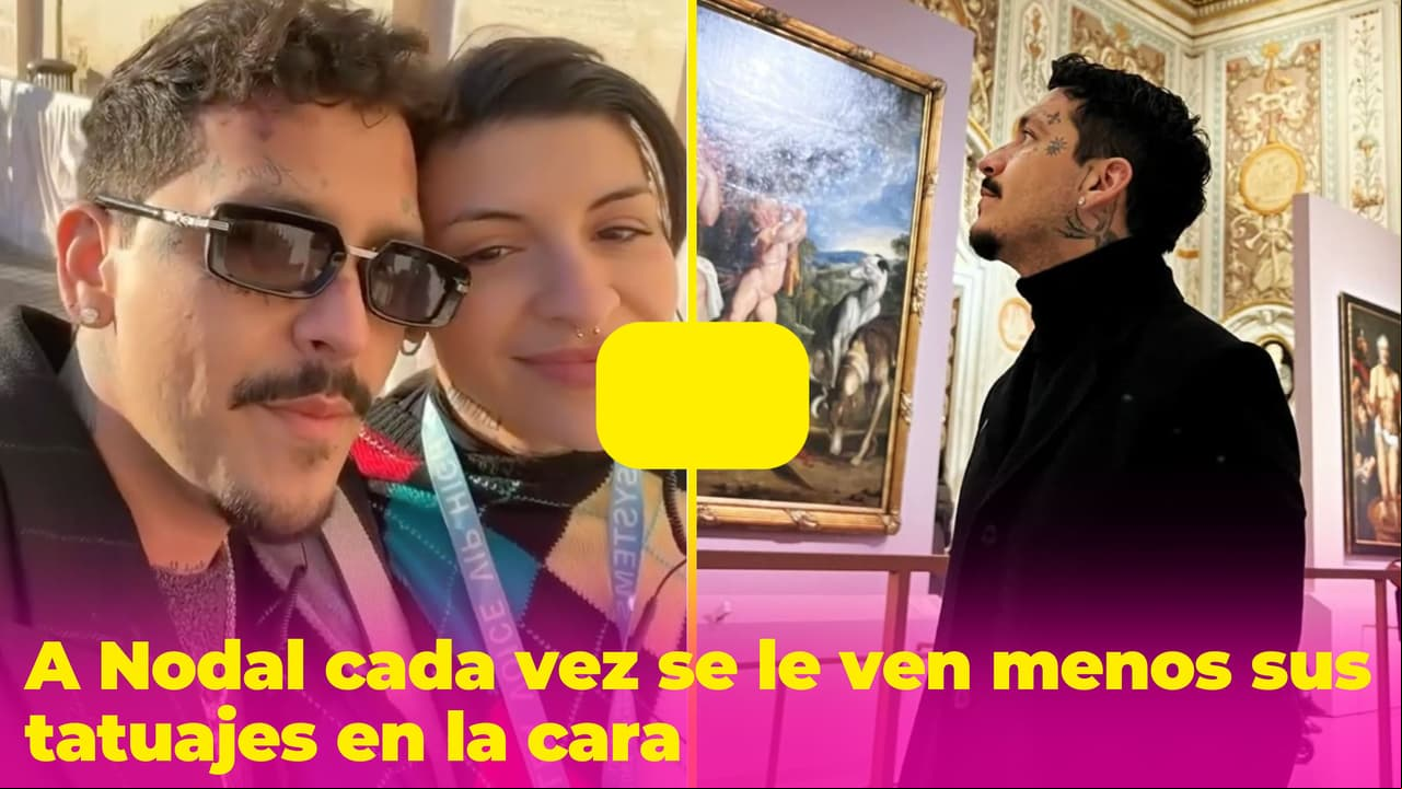 Christian Nodal ya casi se borra los tatuajes de la cara: presumió cómo ha cambiado su rostro