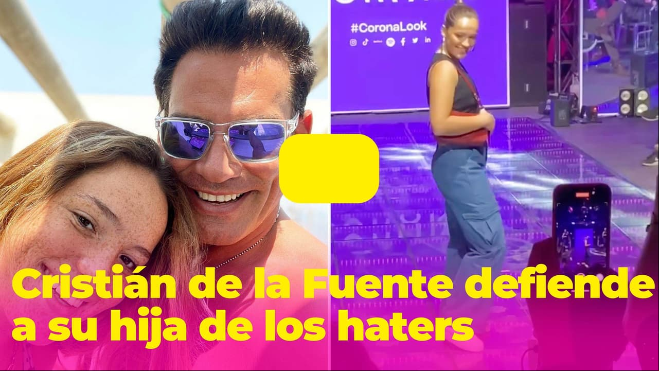 Cristián de la Fuente defiende a su hija de los que critican sus pecas y su "forma de caminar"