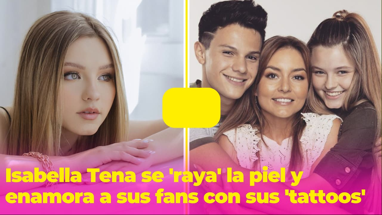 Isabella Tena se 'rayó' la piel en el foro de 'Amor invencible' y sus fans amaron sus 'tattoos'