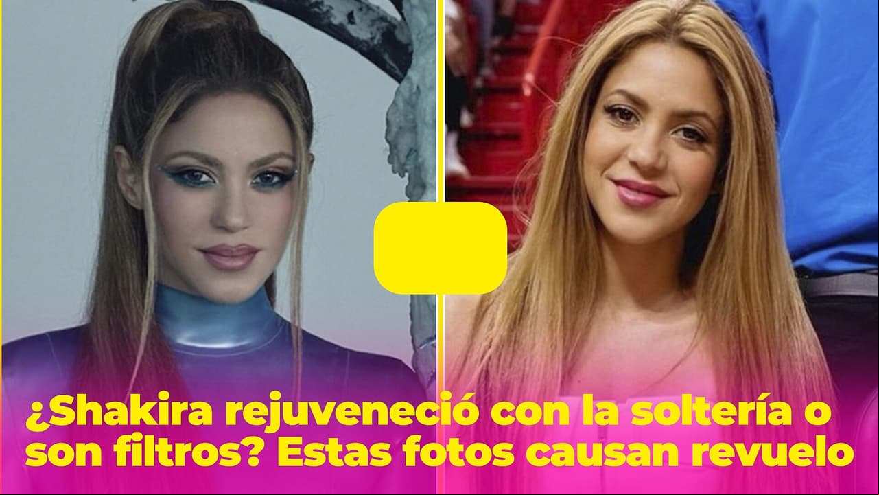¿Shakira rejuveneció con la soltería o son filtros? Las fotos que están causando furor