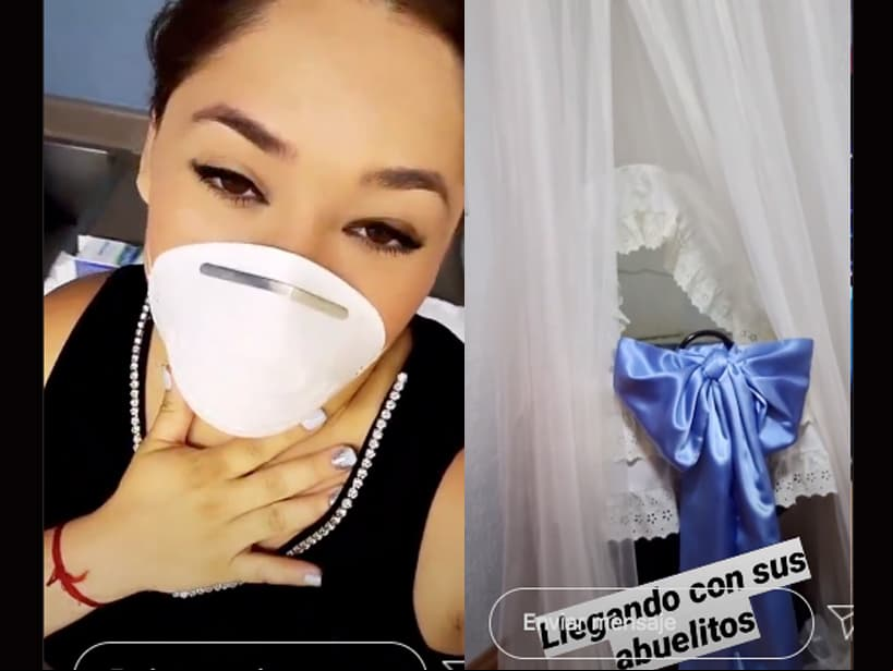 Horas después de haber dado a luz, Sherlyn compartió que iba a tomar una clase de cómo bañar al menor, mientras que al fondo se escucha el llanto del bebé. En otro clip, publicado la tarde del 1 de junio, la intérprete compartió que ya estaba en casa de sus papás, lista para estrenar algunos de regalos de André.
