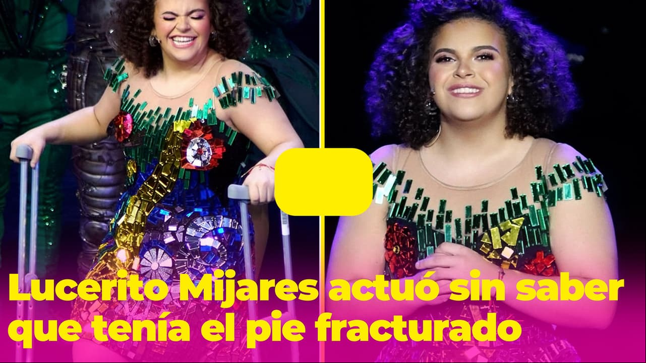 Lucerito Mijares salió a actuar con el pie fracturado y sin yeso, ¿por qué se arriesgó así?