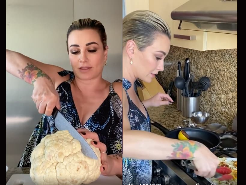 “Tal vez por la cuarentena ya se les acabaron las ideas de qué cocinar. Hoy les voy a compartir esta deliciosa y sencilla receta: coliflor asada con limón amarillo y perejil. ¡Me encanta! La pueden servir como entrada, ensalada o simplemente como una botanita. Suban a sus instastories como les quedó, no olviden etiquetarme. #EnConexiónDesdeLaCocina”, escribió María José para mostrar su sección ‘Cocinando con La Josa’ en Instagram.